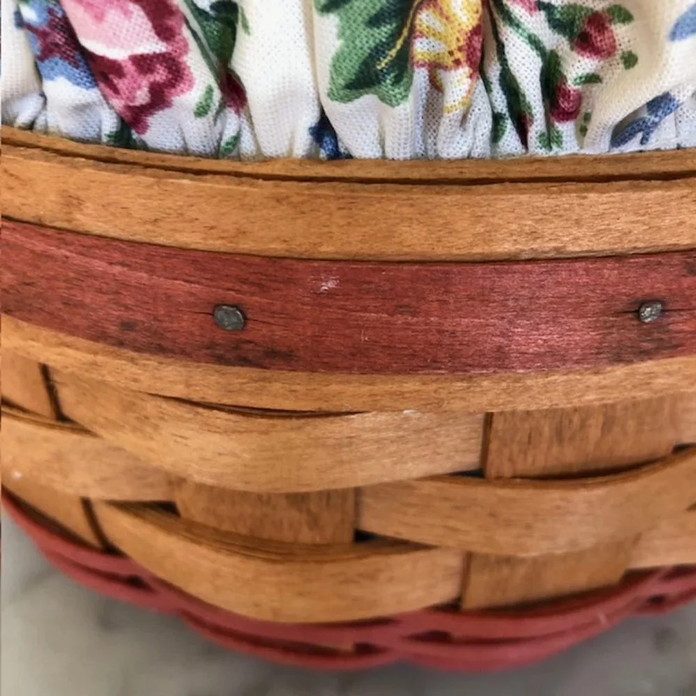 LONGABERGER Mother's Day Basket of Love Liner Protector 1995